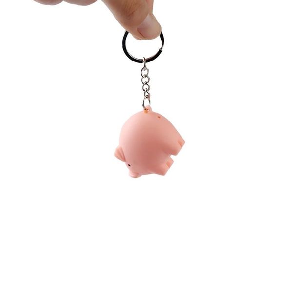 Pig 🐷 Keychain With LED Flashlight - Picture 4 of 12